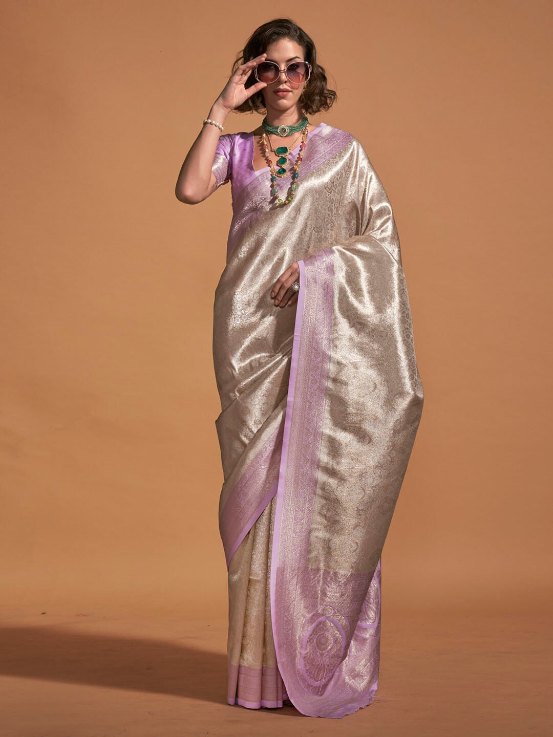 Mitera Paisley Designer Kanjeevaram Saree - Distacart