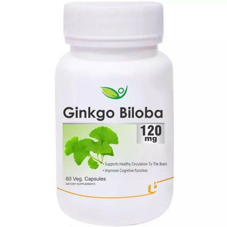 Biotrex Ginkgo Biloba 120mg Veg Capsules - Distacart