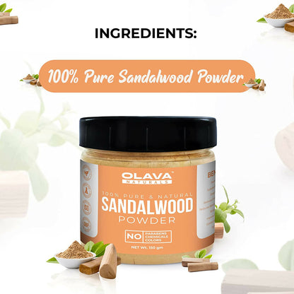 Olava Naturals Sandalwood Powder - Distacart