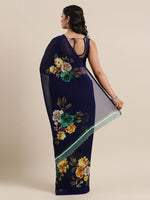 Thumbnail for Kalini Pack of 2 Poly Georgette Floral Printed Sarees - Distacart