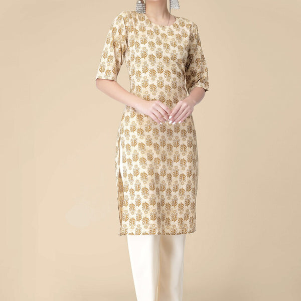 Kalini Floral Printed Regular Kurta with Trousers - Distacart