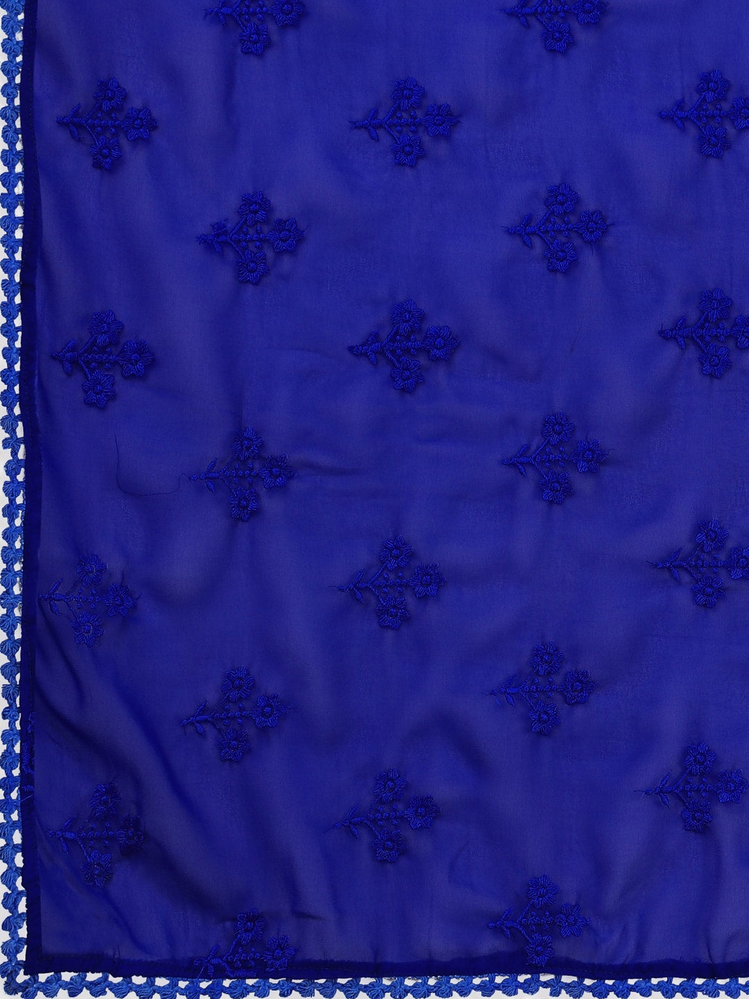 Kalini Floral Embroidered Regular Kurta With Trousers & Dupatta - Distacart