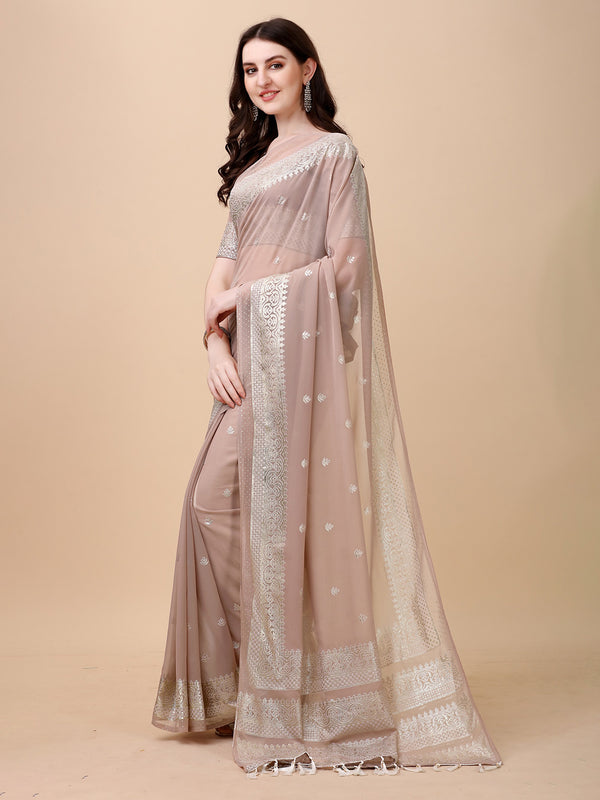 Kalini Ethnic Motifs Zari Jute Silk Saree - Distacart