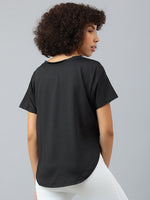 Thumbnail for MKH Women Typography Printed Dri-FIT Sports T-shirt - Distacart
