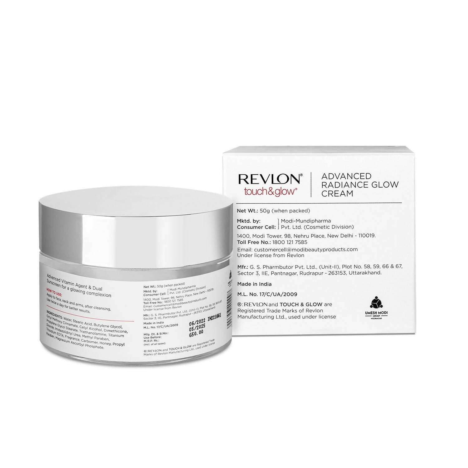 Revlon Touch & Glow Advanced Radiance Glow Cream - Distacart