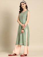 Thumbnail for Sangria Women Ethnic Motifs Printed Thread Work Kurta - Distacart