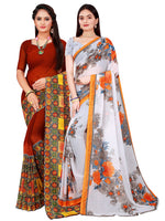 Thumbnail for Kalini Women Brown Sarees - Distacart