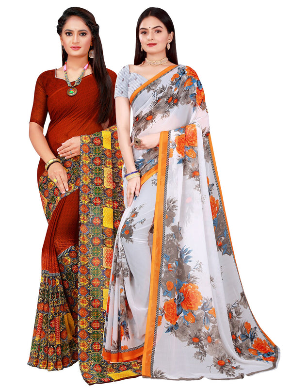 Kalini Women Brown Sarees - Distacart