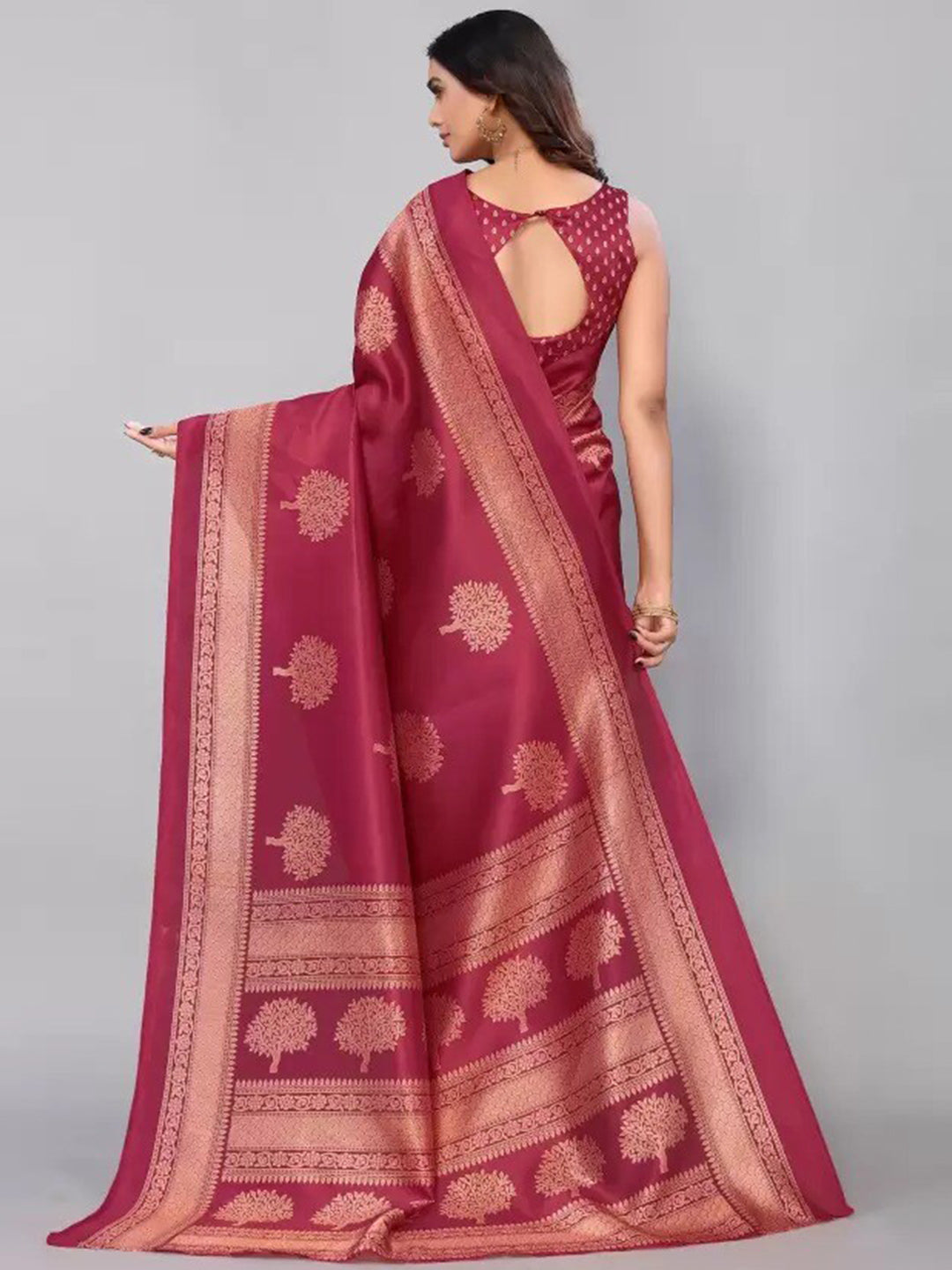 Kalini Floral Cotton Silk Saree - Distacart
