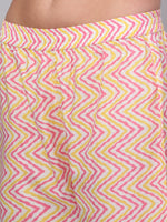 Thumbnail for Kalini Women Pink Floral Printed Pure Cotton Kurta with Trousers & With Dupatta - Distacart