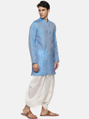 Sethukrishna Men Blue Kurta with Dhoti Pants - Distacart