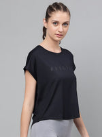 Thumbnail for MKH Typography Printed Extended Sleeves Dri-FIT Relaxed Fit T-shirt - Distacart