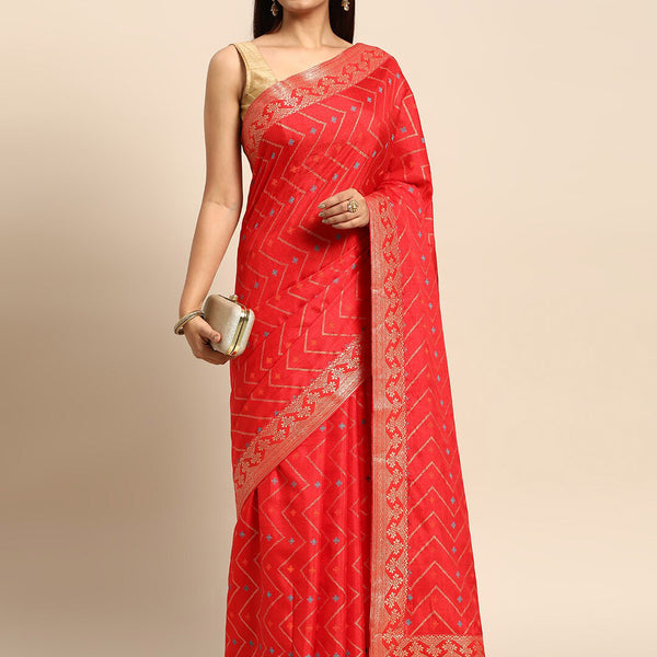 Kalini Woven Design Zari Pure Silk Saree - Distacart