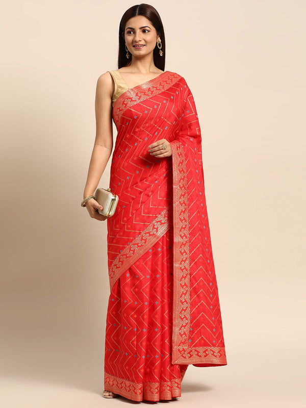 Kalini Woven Design Zari Pure Silk Saree - Distacart