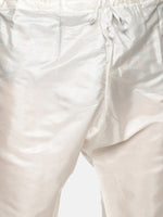 Thumbnail for Sethukrishna Men Off-White Kurta with Pyjamas - Distacart