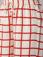 Thumbnail for Biba Women Orange & White Printed Kurta with Palazzos - Distacart