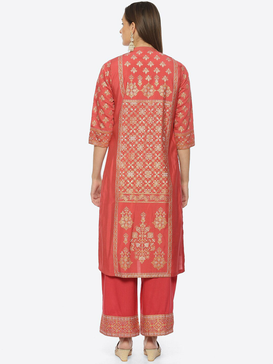 Biba kurta with jacket hotsell