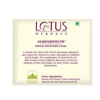 Thumbnail for Lotus Herbals Almondyouth Almond Anti-Wrinkle Cream - Distacart