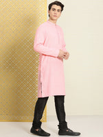Thumbnail for House of Pataudi Men Solid Thread Work Jashn Kurta - Distacart