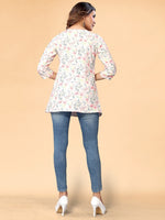 Thumbnail for Kalini Women Off White Floral Printed Kurta - Distacart