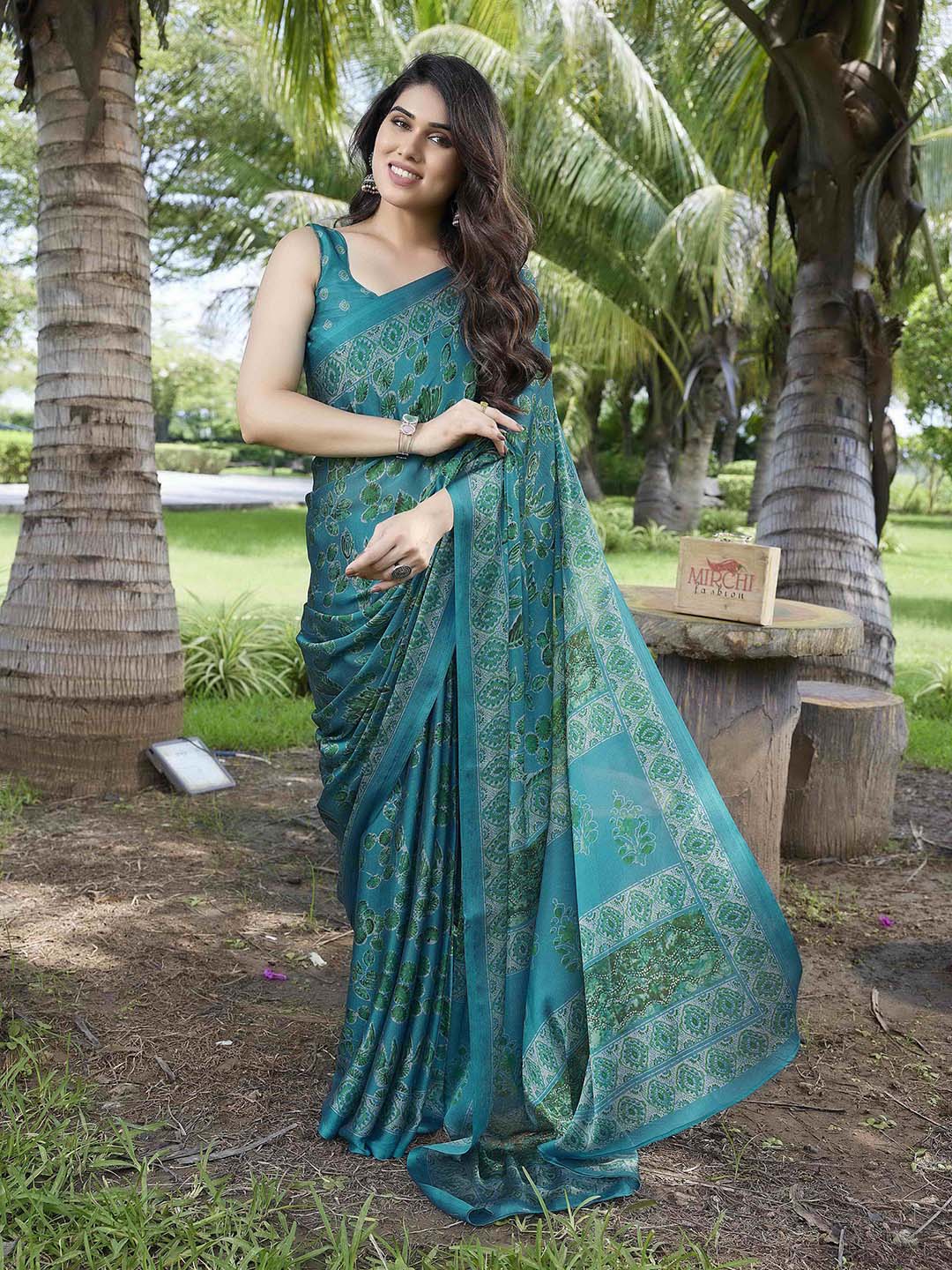 Kalini Floral Saree - Distacart