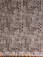 Thumbnail for Tikhi Imli Brown & White Poly Georgette Printed Saree - Distacart