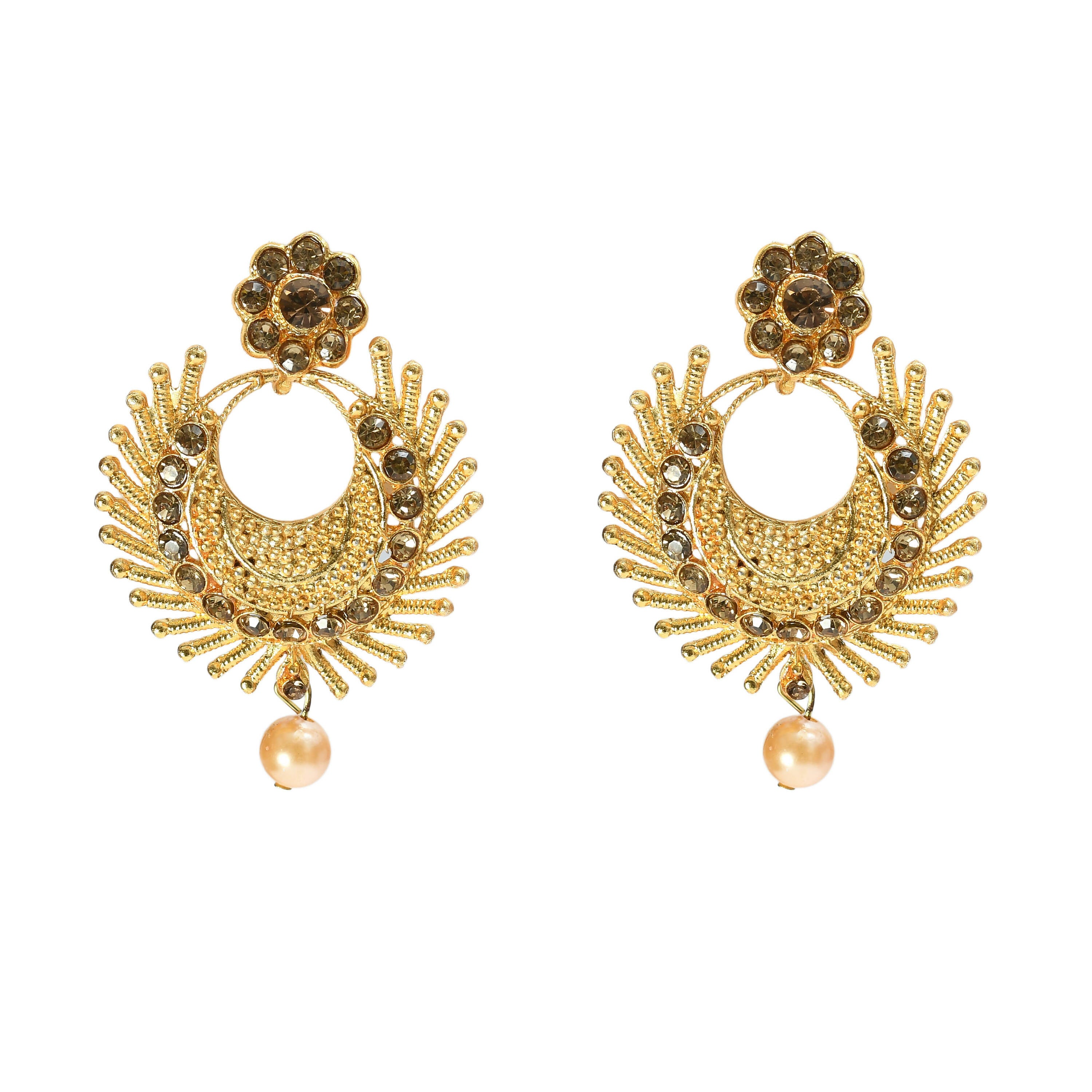 Mominos Fashion Johar Kamal Gold-Plated Brass Finish Long Necklace For Women (Golden) - Distacart