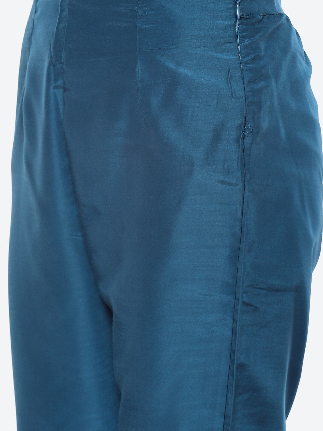 Biba Women Plus Size Blue Ethnic Motifs Printed Kurta with Trouser & With Dupatta - Distacart