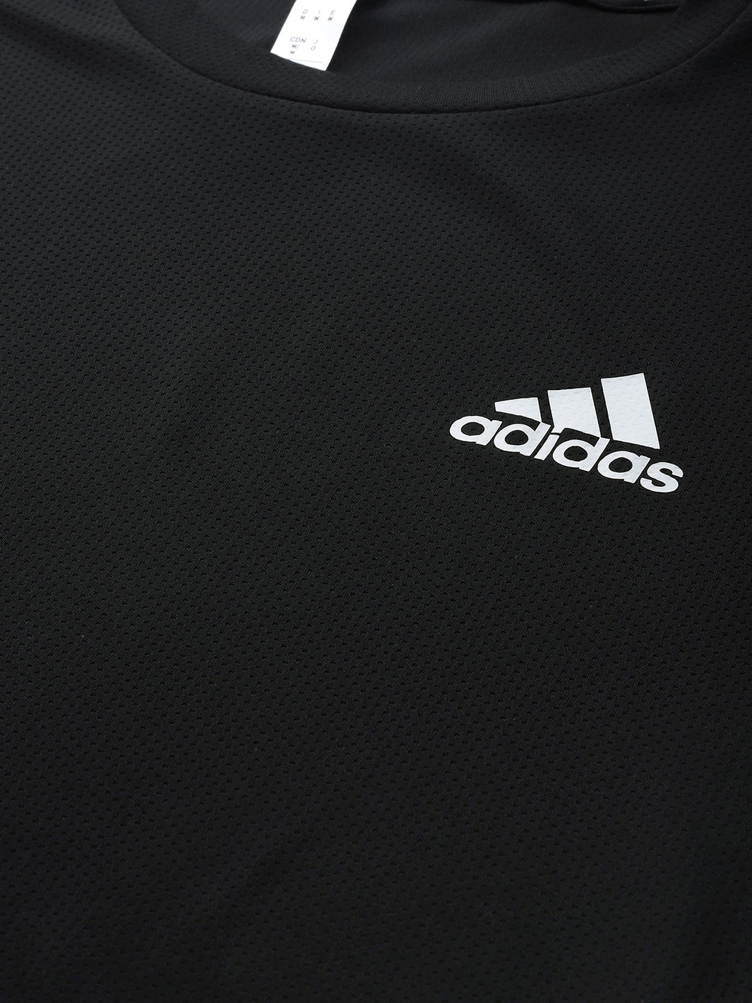 Adidas Men Black D4M Brand Logo Printed Sustainable T-shirt - Distacart