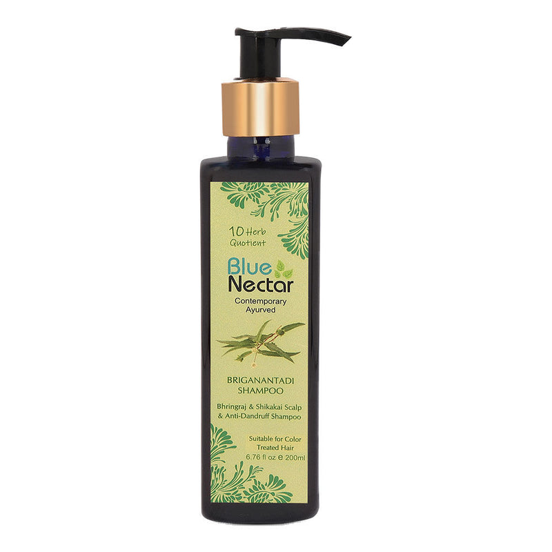 Blue Nectar Briganantadi Shampoo with Bhringraj &amp; Shikakai Scalp &amp; Anti Dandruff