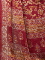 Thumbnail for Kalini Women Red & Yellow Floral Saree - Distacart