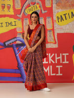 Thumbnail for Tikhi Imli Ethnic Motifs Printed Cotton Ready to Wear Saree - Distacart