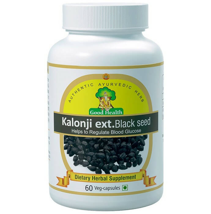 Sushrut Ayurved Good Health Kalonji Ext. Black Seed Capsules - Distacart