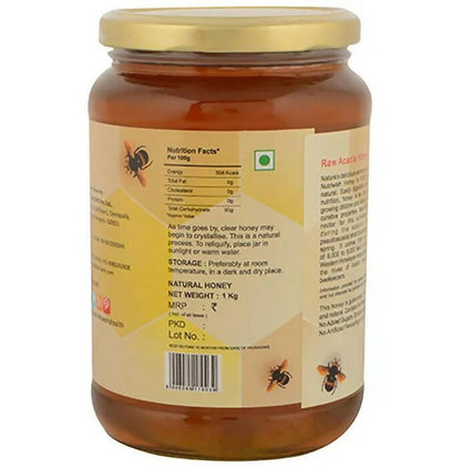 Nutriwish 100% Pure Organic Honey Raw Acacia - Distacart