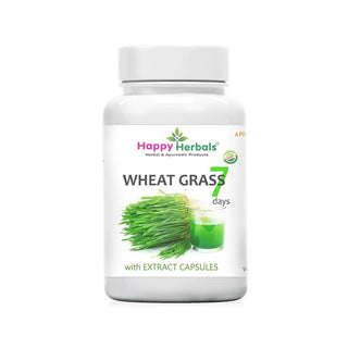 Happy Herbals Wheat Grass Capsules - Distacart