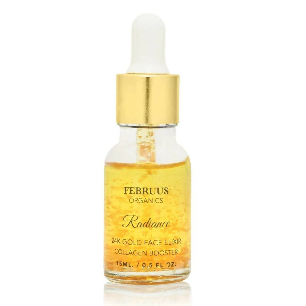 Februus Organics 24K Gold Face Elixir Collagen Booster - Distacart