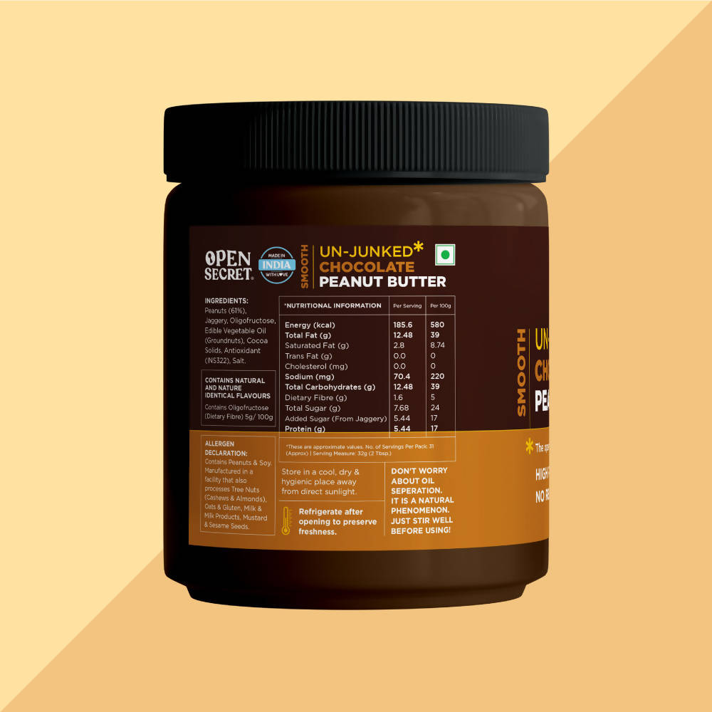 Open Secret Un-Junked Chocolate Peanut Butter - Distacart