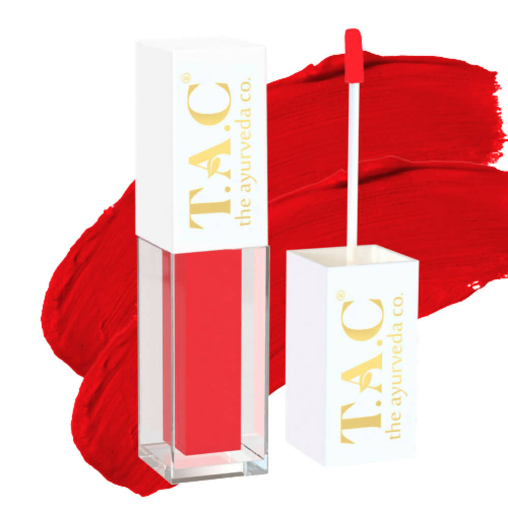 TAC - The Ayurveda Co. Liquid Matte Miss Red Lipstick - Distacart