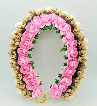 Baby Pink & Gold Gajra