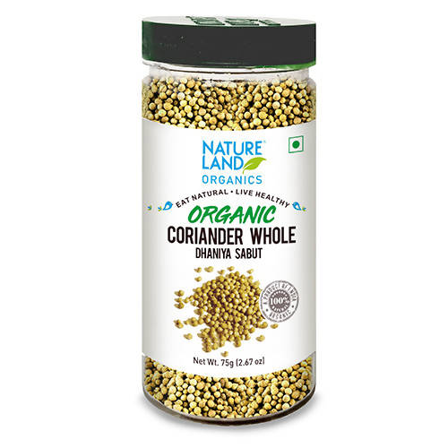 Nature Land Organics Coriander Whole - Distacart