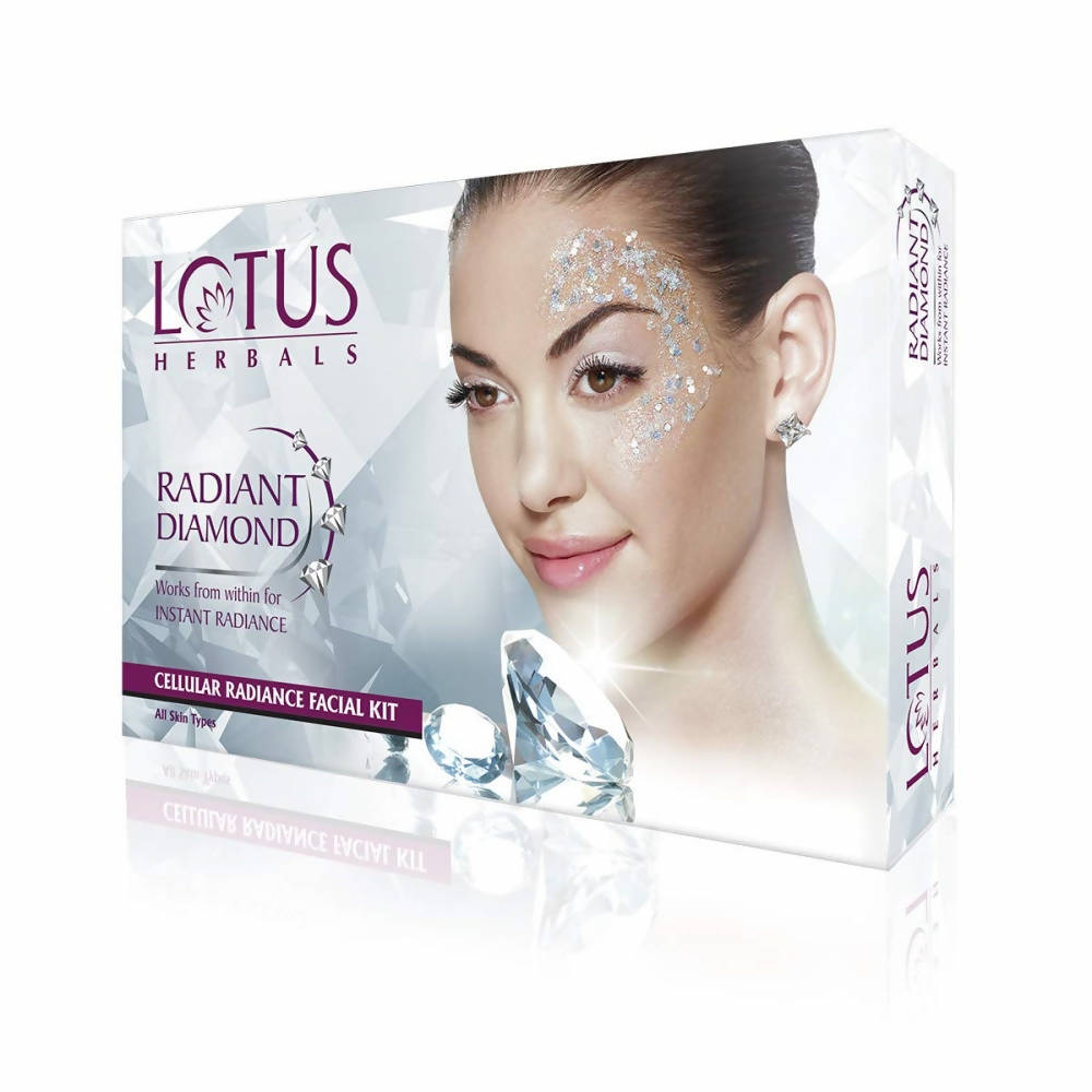 Lotus Herbals Radiant Diamond Facial Kit For Instant Radiance - Distacart