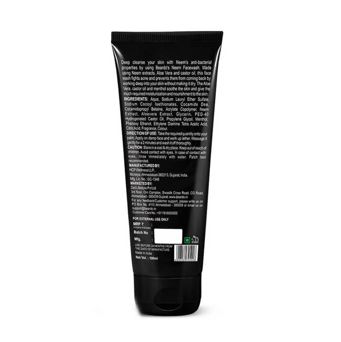Beardo Neem Face Wash & Beard Wash Acne Control - Distacart