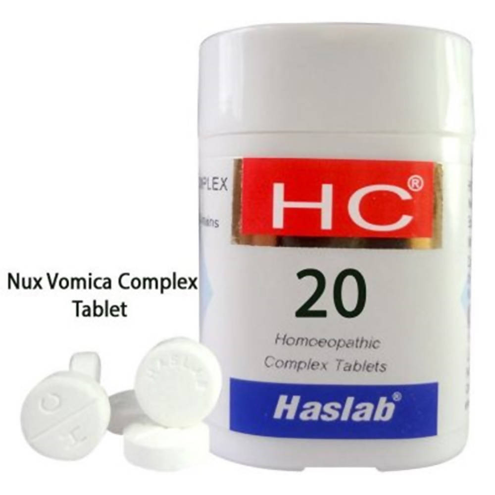 Haslab HC 20 Nux Vomica Complex Tablets - Distacart