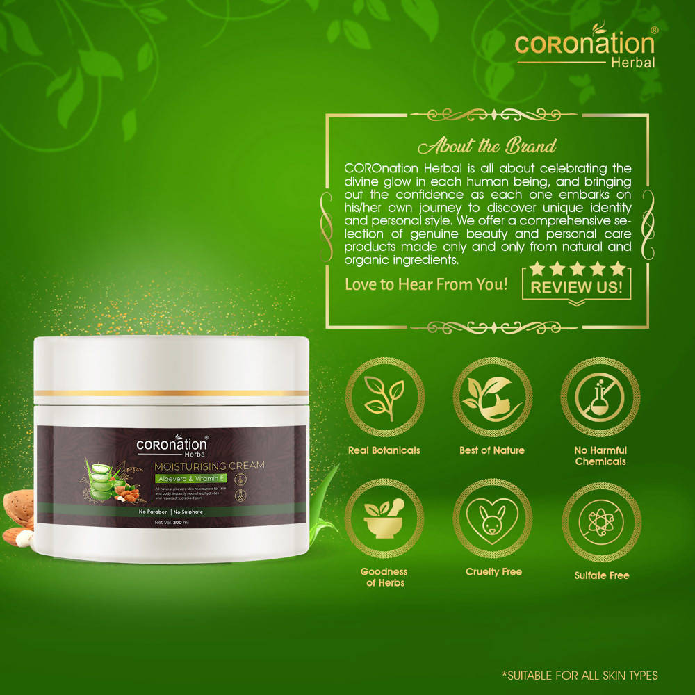 Coronation Herbal Aloevera and Vitamin E Moisturizing Cream - Distacart