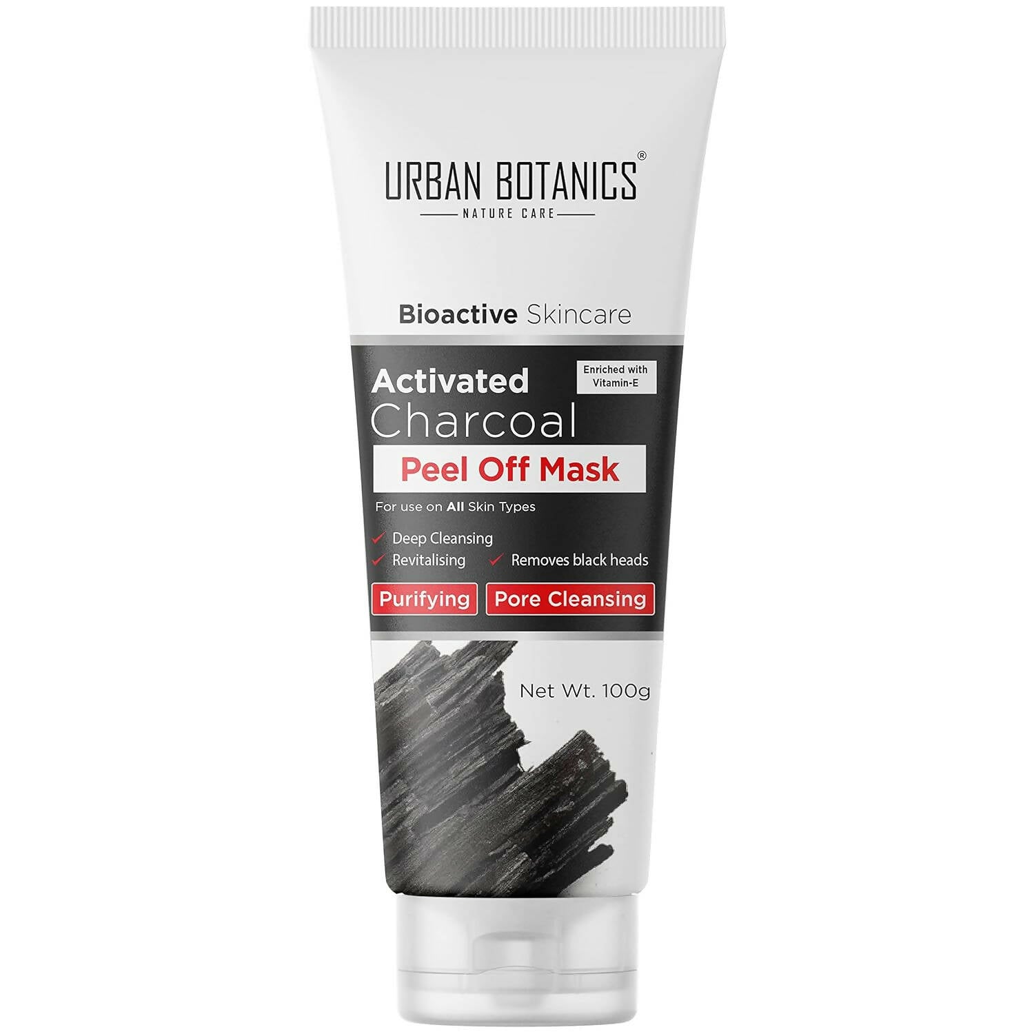Urban Botanics Activated Charcoal Peel Off Mask - Distacart