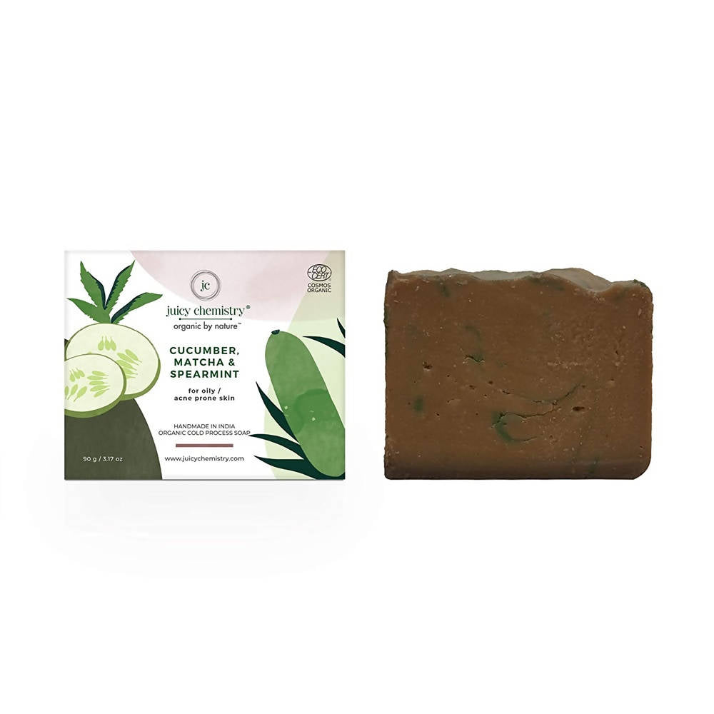 Juicy Chemistry Cucumber, Matcha & Spearmint Soap For Oily & Acne Prone Skin - Distacart