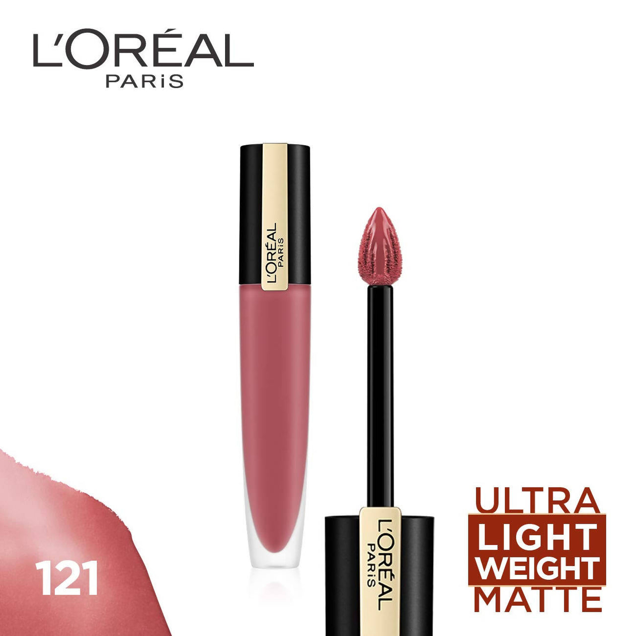 L'Oreal Paris Rouge Signature Matte Liquid Lipstick - 121 I Choose - Distacart