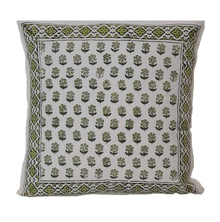 The Decor Nook Green Booti Print Cushion Cover