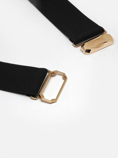 NVR Women Circular Gold Plated Adjustable Broad Belt - Distacart