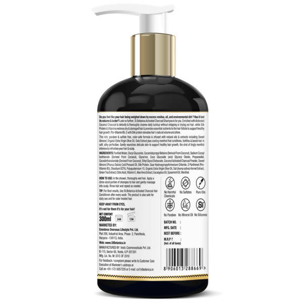 St.Botanica Activated Charcoal Hair Shampoo